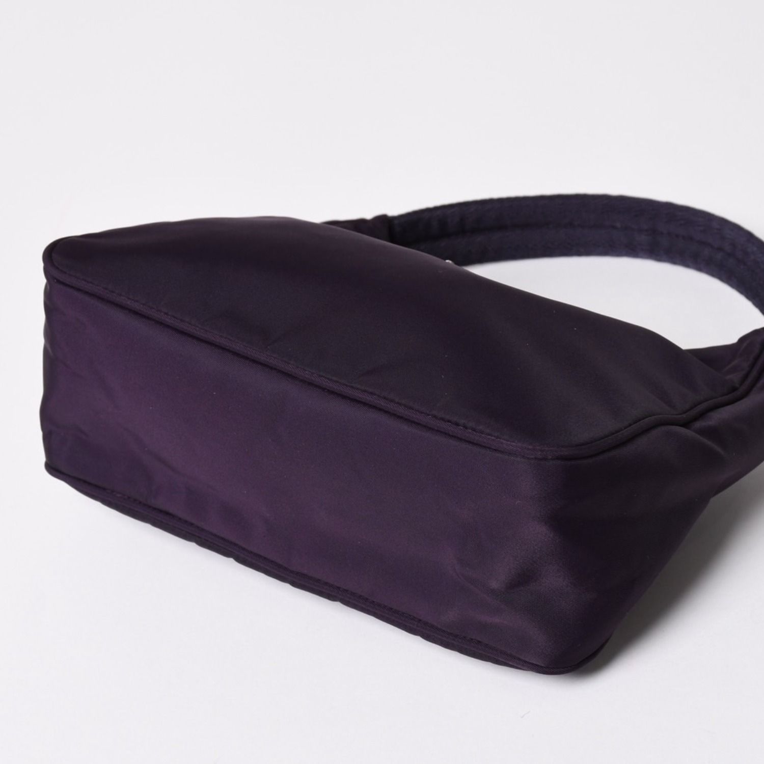 極美品 PRADA プラダ ホーボー ハンドバッグ MV515 トライアングルロゴ 