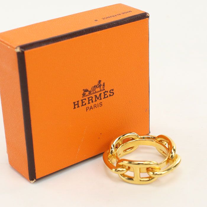 HERMES エルメス スカーフリング90 レガート スカーフリング メタル【中古】 レディース
