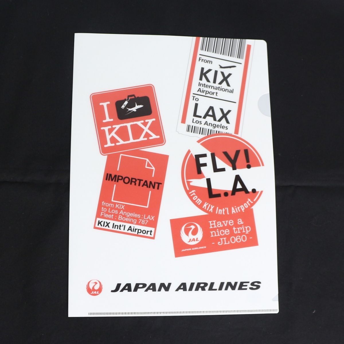 ST] JAL クリアファイル 6枚セット A4 非売品 たまごっち 日本エア