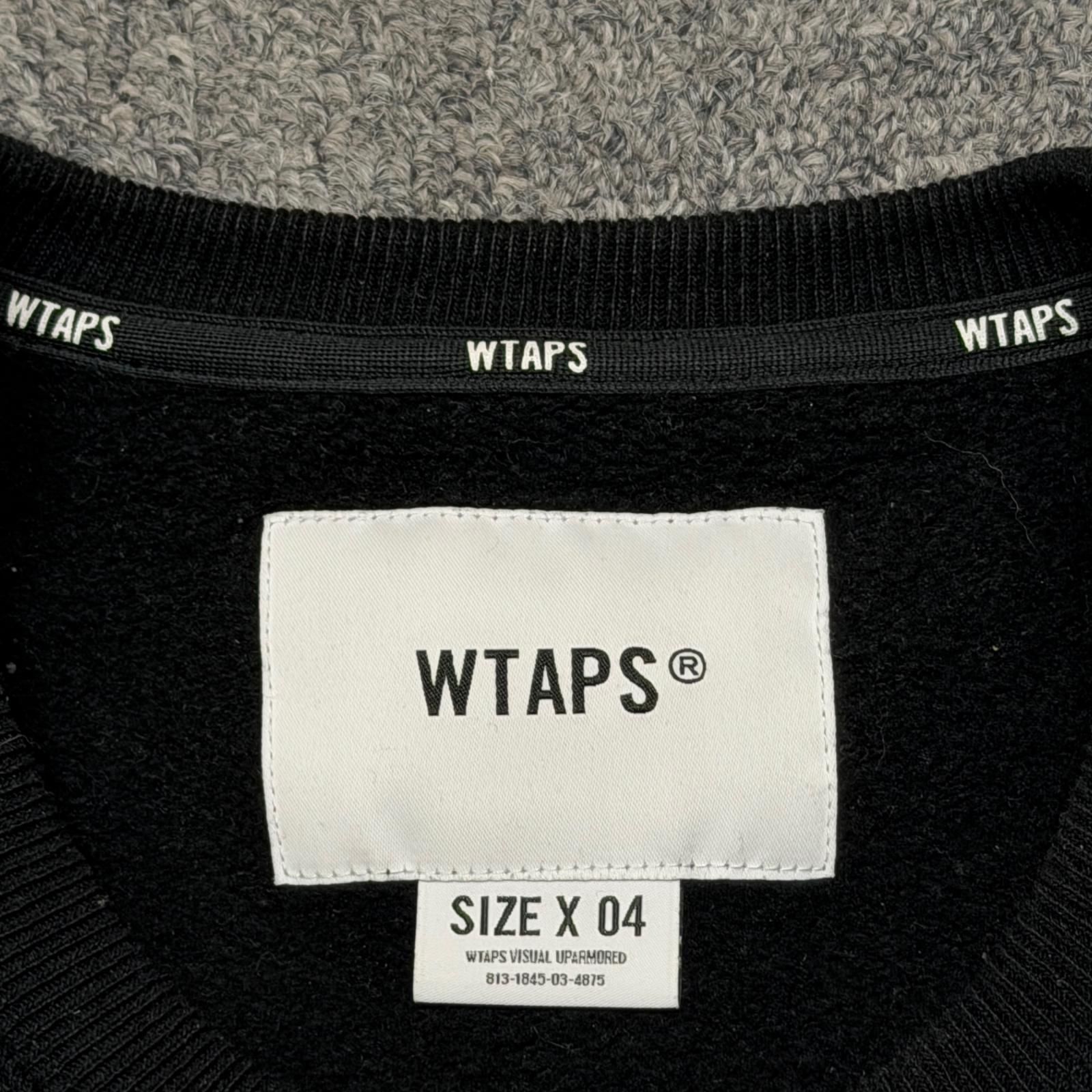 参考上代29700円 WTAPS 25AW SIGN-YD / SWEATER サインYDセーター スウェット トレーナー ダブルタップス 252ATDT-CSM01 ブラック 4 （16072M） 参考上代29700円 WTAPS 25AW SIGN-YD / SWEATER サインYDセーター