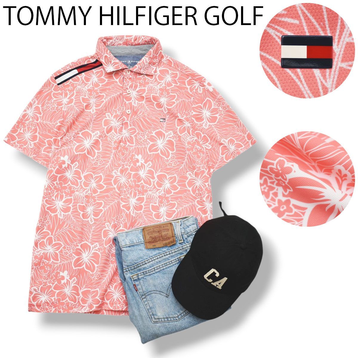 美品】 トミーヒルフィガー ゴルフ TOMMY HILFIGER GOLF 半袖 