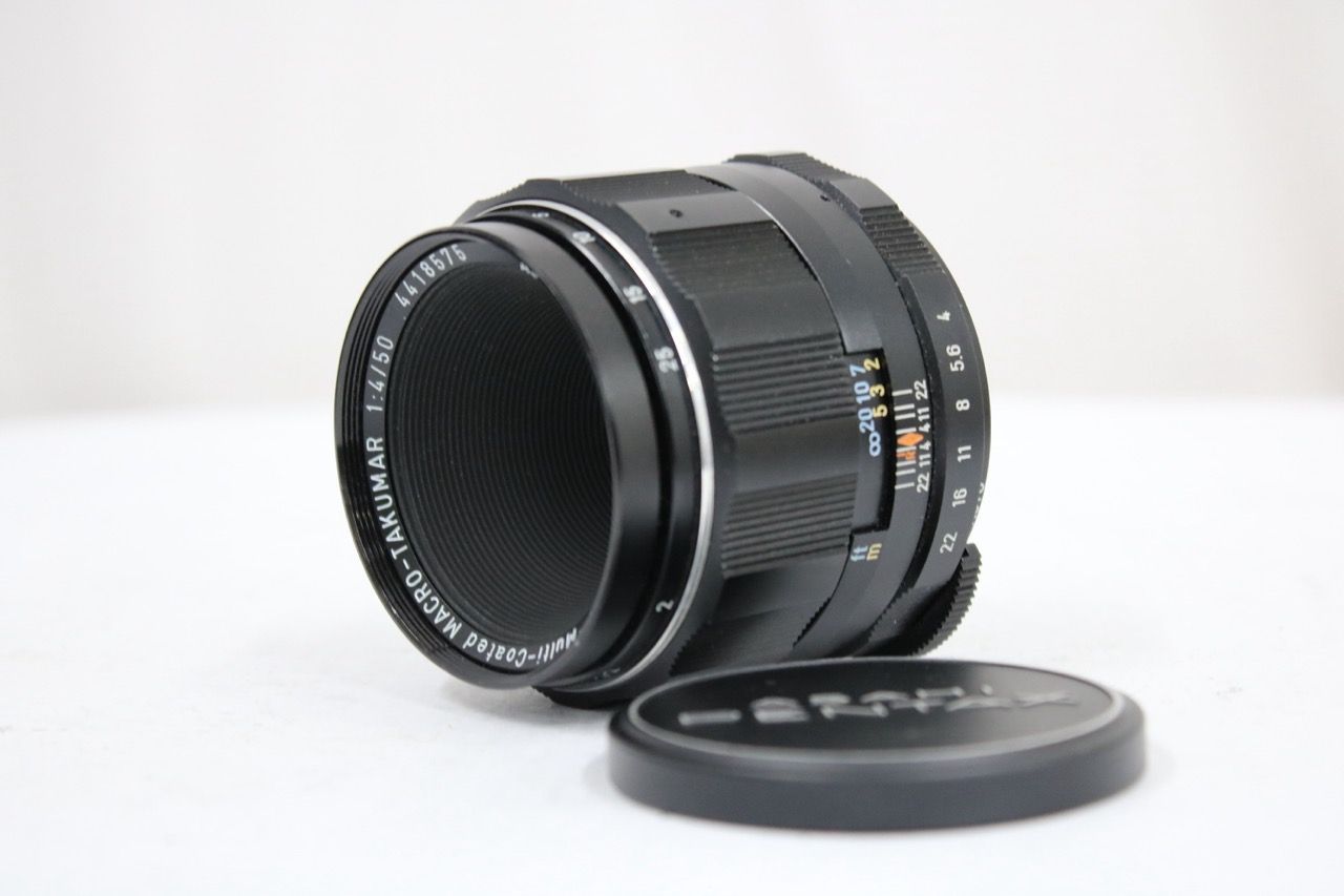 【返品保証】 ペンタックス Pentax Super-Multi-Coated MACRO TAKUMAR 50mm F4 M42マウント レンズ e13183