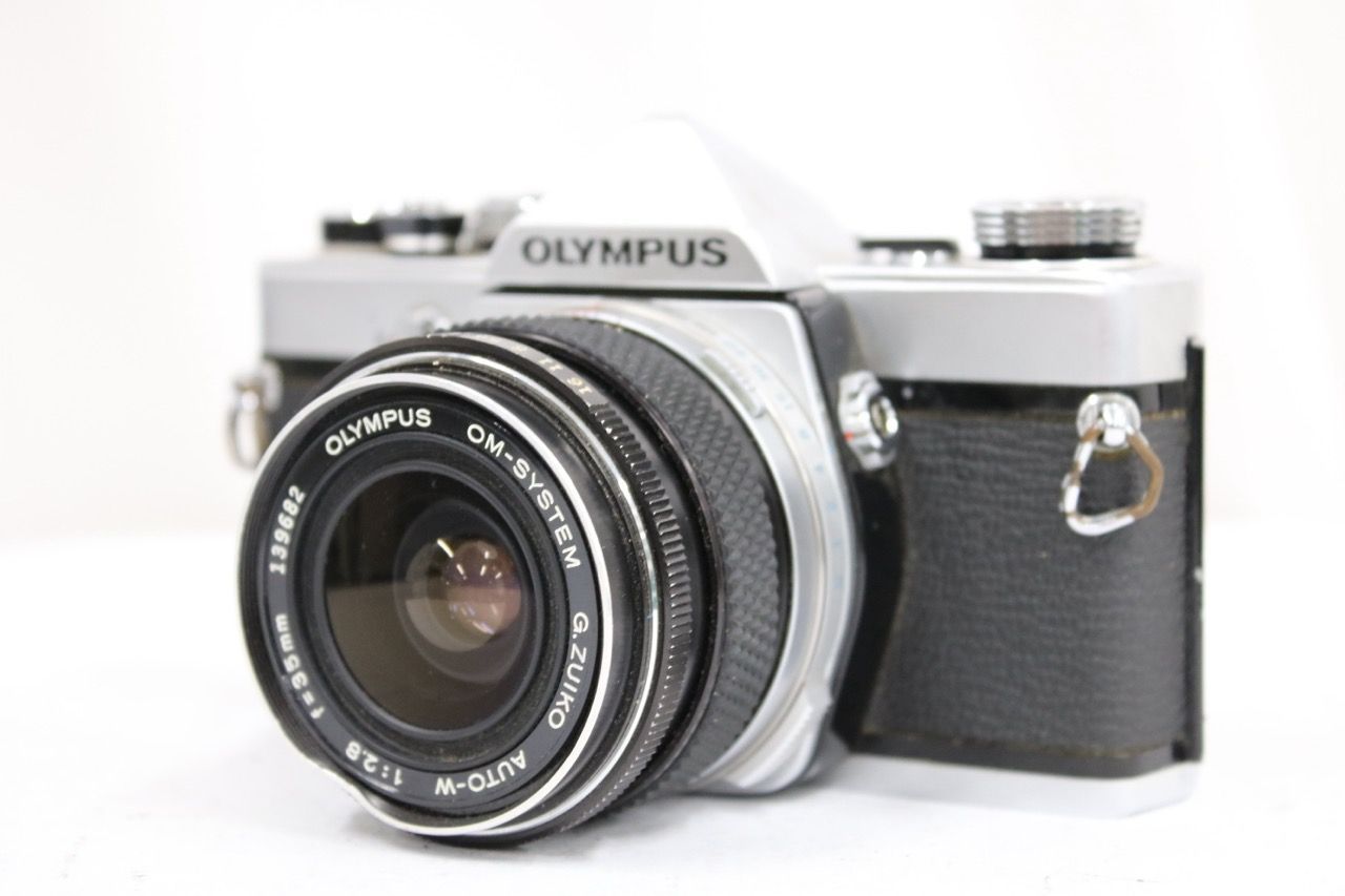 【返品保証】 オリンパス Olympus OM-1 G.ZUIKO AUTO-W 35mm F2.8 ボディレンズセット e13197