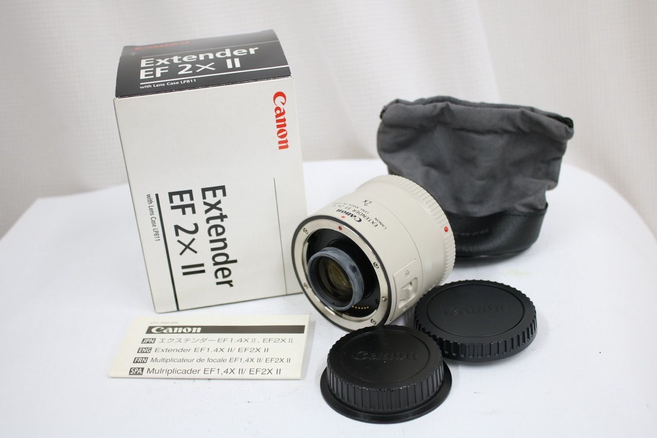 【返品保証】 【元箱付き】キャノン Canon EXTENDER EF 2x II テレコンバーター e13199