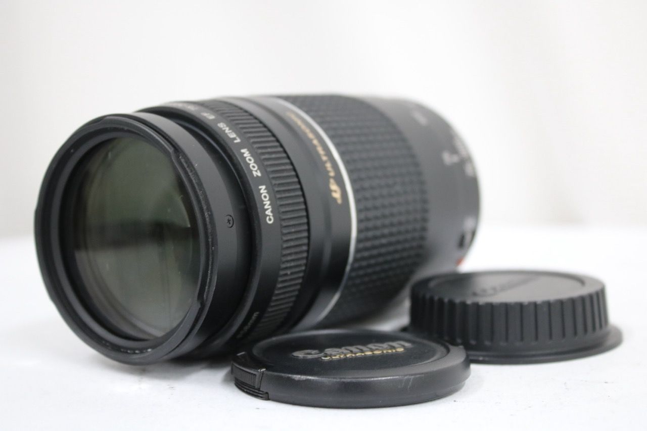 【返品保証】 キャノン Canon EF 75-300mm F4-5.6 III USM ULTRASONIC 前後キャップ付き レンズ e13242