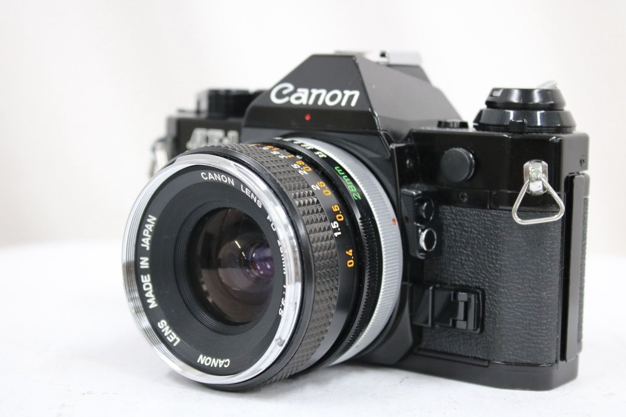 【返品保証】 キャノン Canon AE-1 FD 28mm F3.5 ボディレンズセット e13232