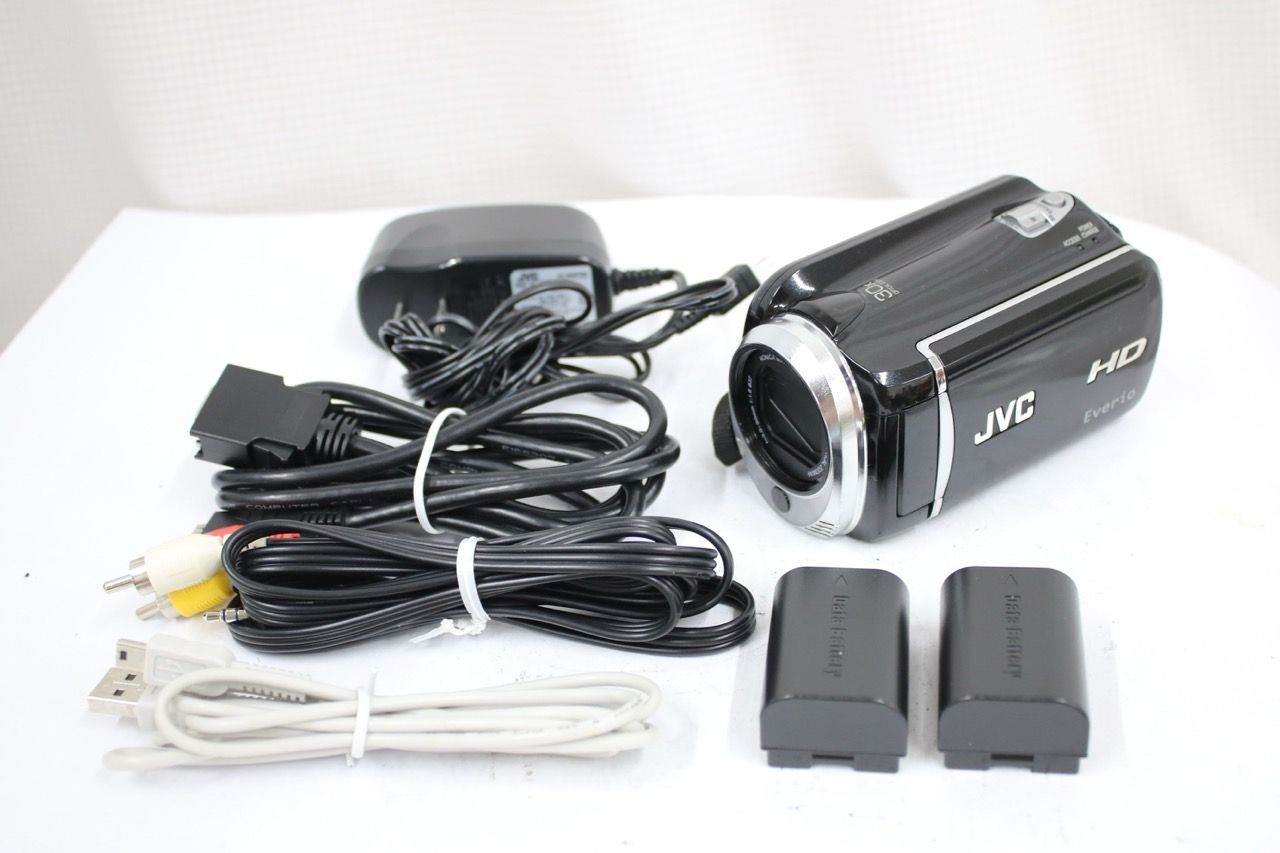 【返品保証】 JVC Everio GZ-HD620-B 30x ブラック 付属品多数 デジタルビデオカメラ e13255