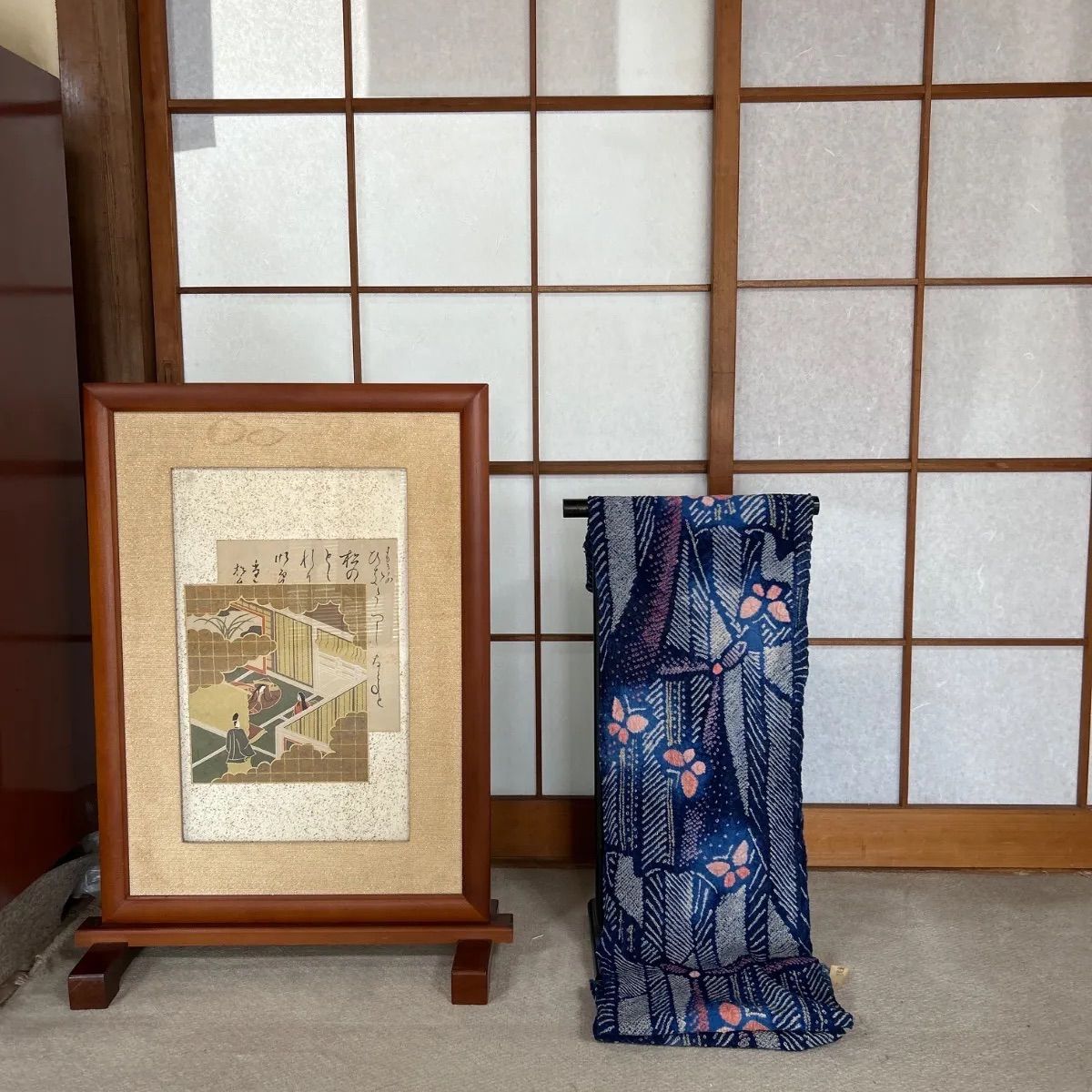 しぼり浴衣　反物　未仕立て