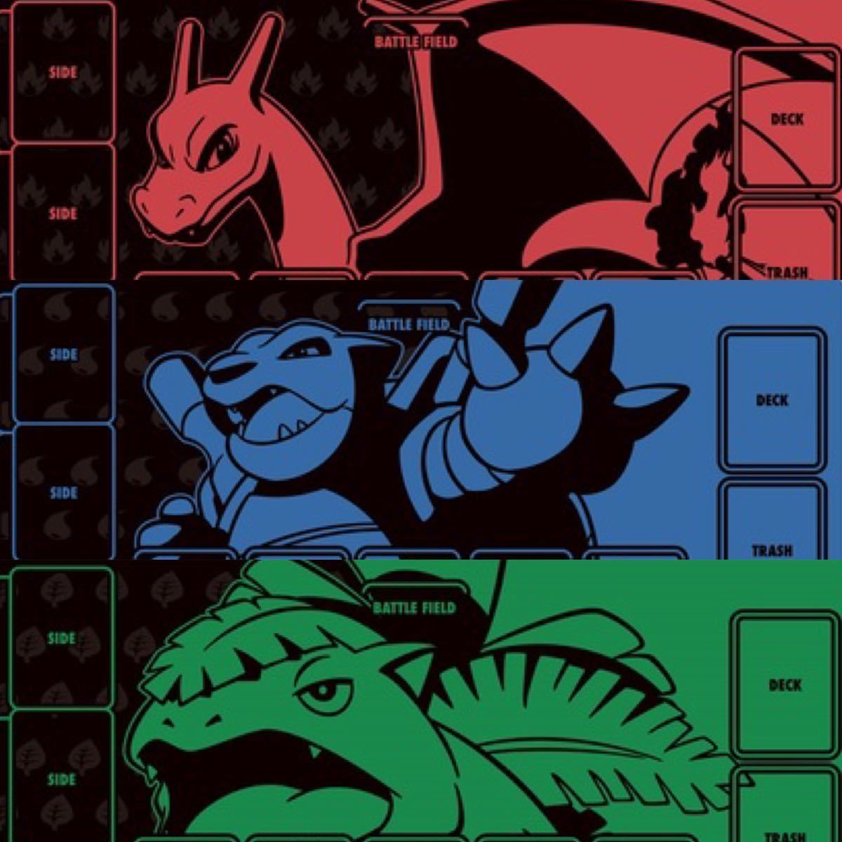 3種セット ポケモンカードゲーム ラバープレイマット リザードン