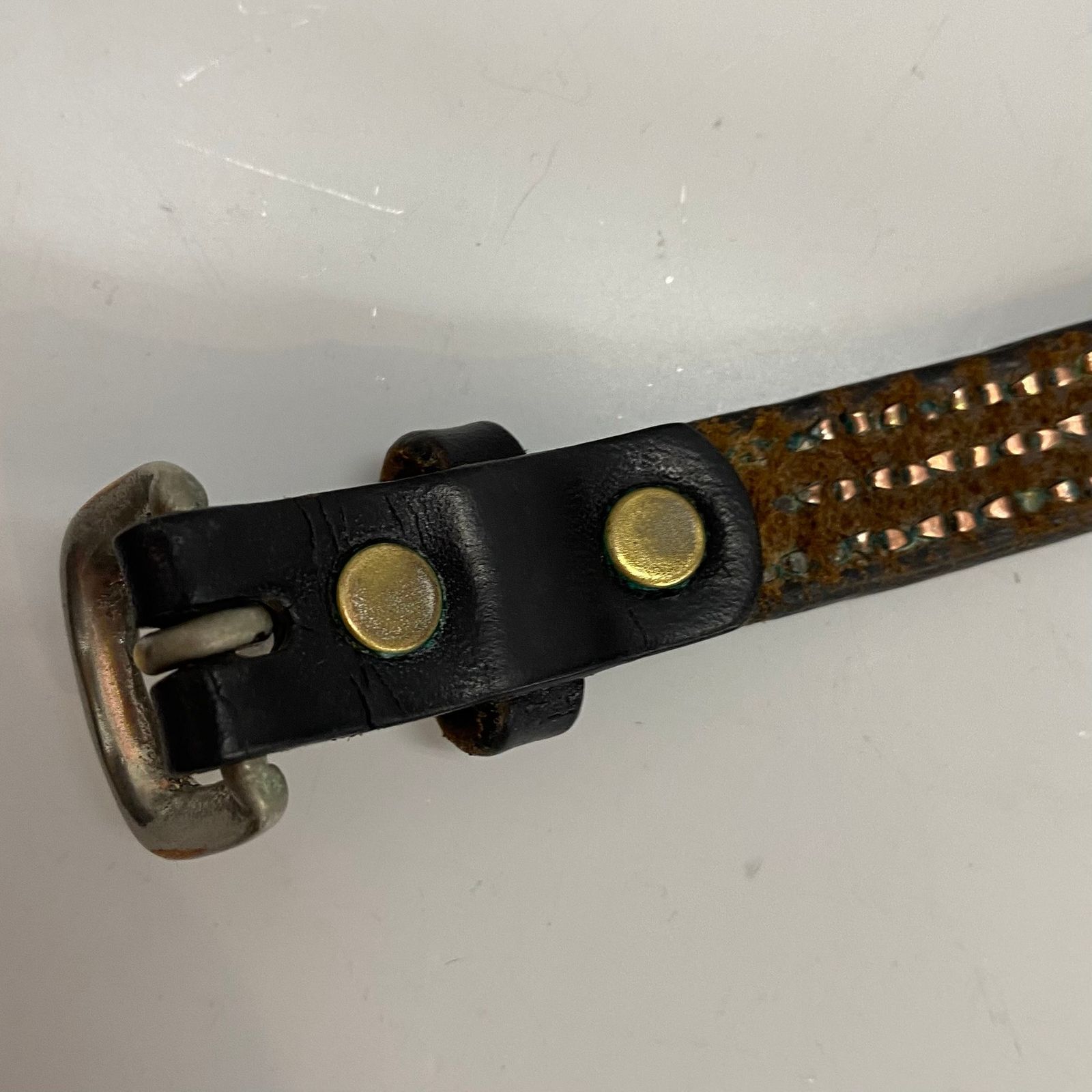 ウルフズヘッド WOLF'S HEAD WRIST BAND スタッズ レザー ブレスレット