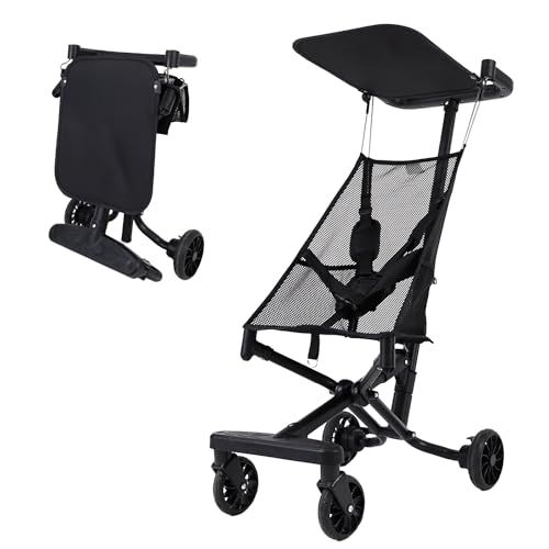 [MRG] ベビーカー b型 軽量 コンパクト 4輪 メッシュ 折りたたみ 日除け 軽い サンルーフ 持ち運び お出かけ 涼しい (01.ブラック)pms 0a650d40