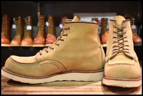 【9.5D 良品 22年】レッドウィング 8833 スエード アイリッシュセッター ホーソーン ラフアウト モック ブーツ redwing HOPESMORE【GE476】