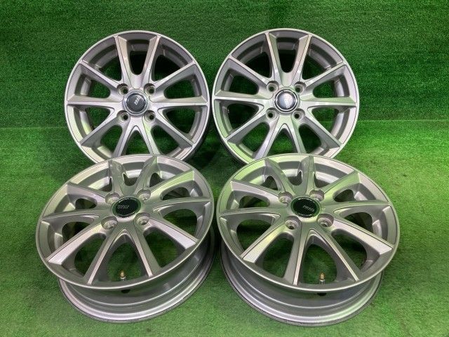 フロレオ 軽自動車 ホイール アルミ シルバー 14インチ 4.5J 4穴 4本 100 +45 11,035円