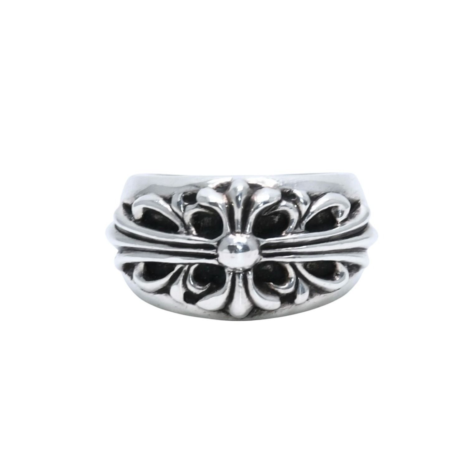CHROME HEARTS クロムハーツ FLORAL CROSS フローラルクロス リング 