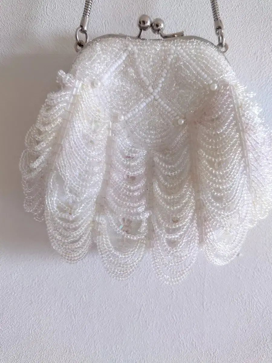 ハンドメイド ビーズ ミニバッグ