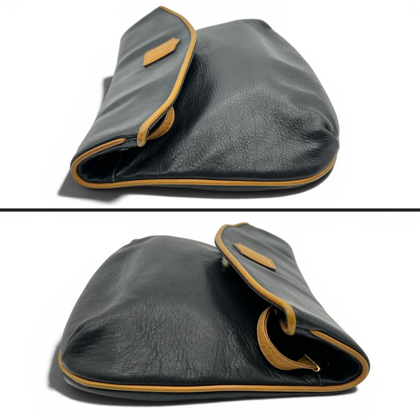 CELINE セリーヌ トリオンフ バイカラー ショルダーバッグ ブラック 