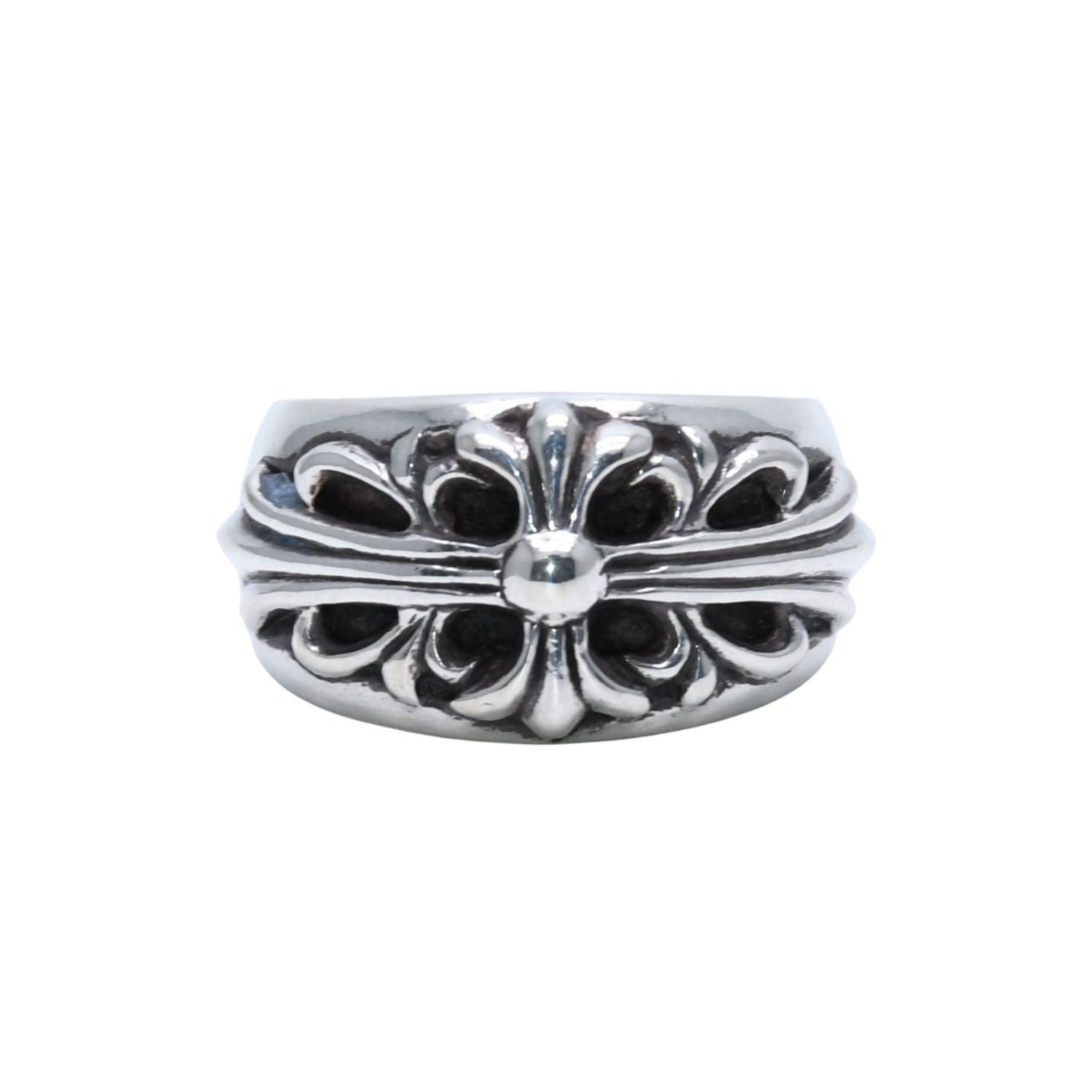 CHROME クロスモチーフリング 2017年モデル　美品　早い者勝ち！ 極美品 CHROME HEARTS クロムハーツ FLORAL CROSS フローラルクロス