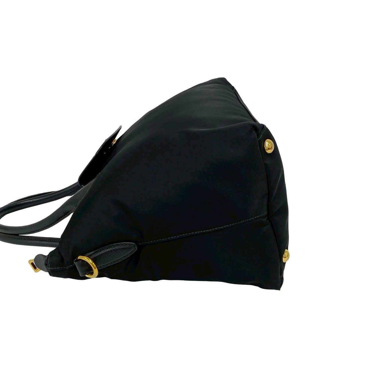 極 美品 保存袋付き PRADA プラダ 三角ロゴ 金具 テスート ナイロン 