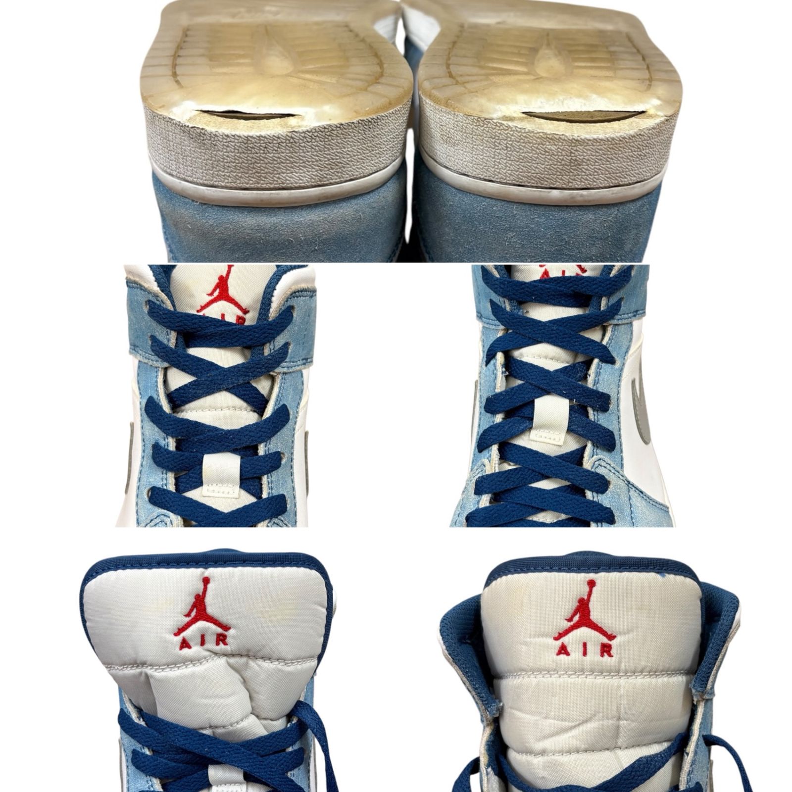NIKE (ナイキ) スニーカー Air Jordan 1 Mid SE White/Hyper Royal/Red 