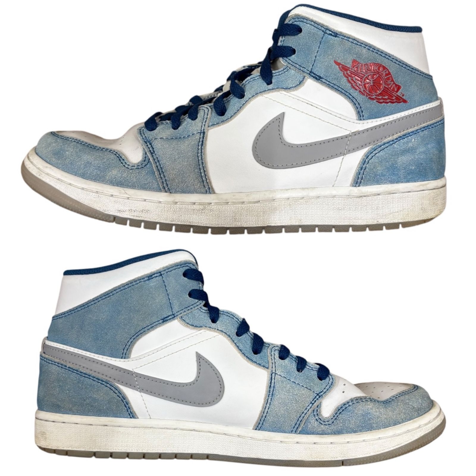 NIKE (ナイキ) スニーカー Air Jordan 1 Mid SE White/Hyper Royal/Red 