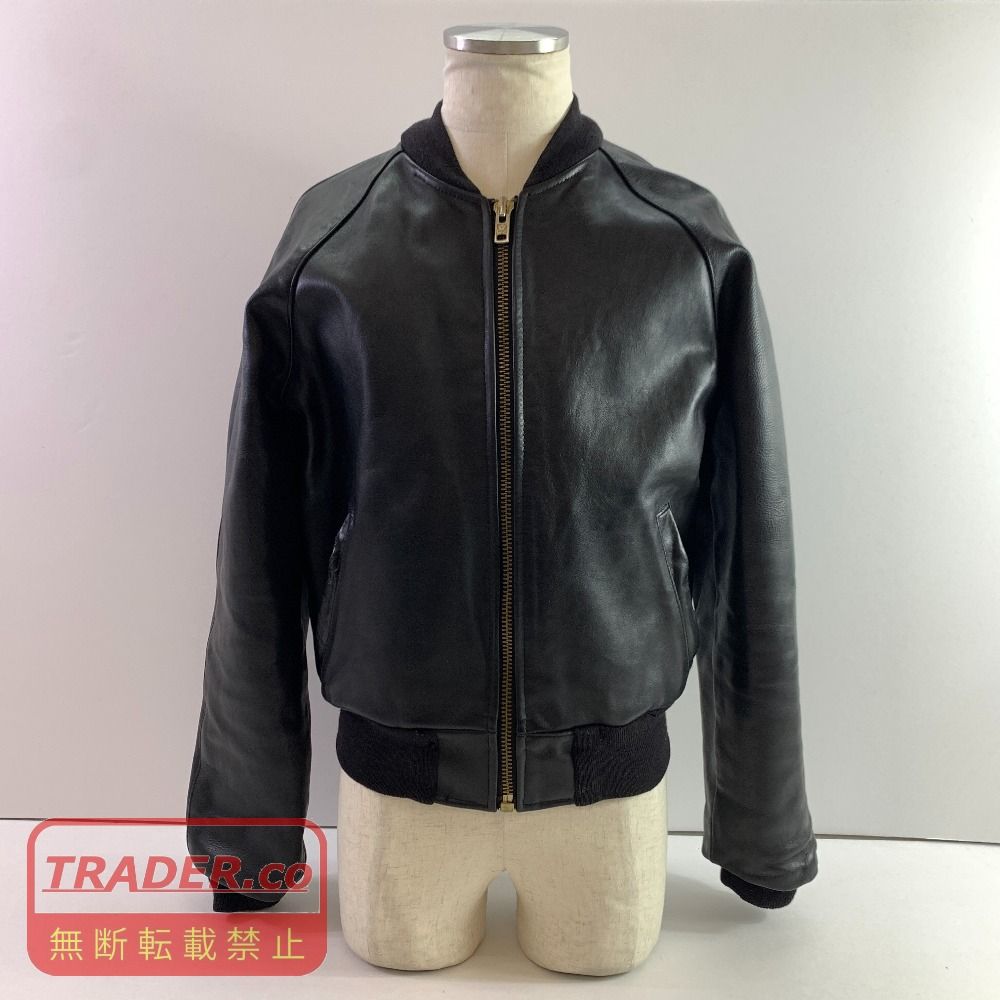 04w7100▽※【中古】バンソン VANSON レザージャケット スタジャン 革