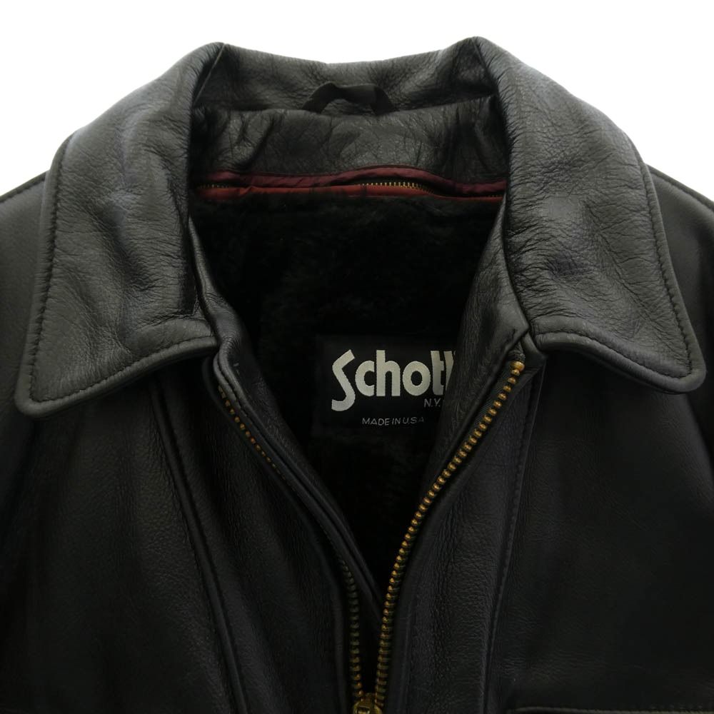 schott ショット 680 着脱式ボアライナー シングルライダース レザー