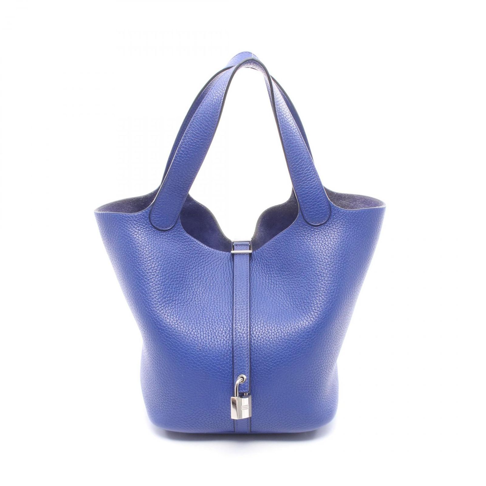 エルメス HERMES ハンドバッグ ピコタンロックMM 060991CK ブルーロワイヤル レザー ピコタンロックMM ブルーロワイヤル レディース Used A