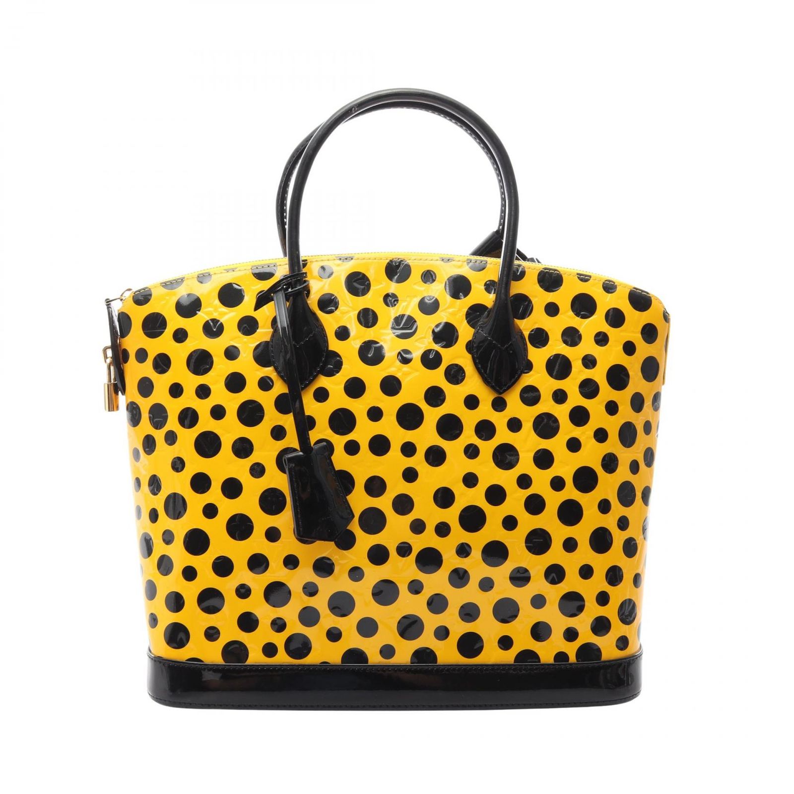 ルイ・ヴィトン LOUIS VUITTON ハンドバッグ ロックイットMM M91398 ジョーヌ/ノワール レザー LV×YK ロックイットMM レディース Used B