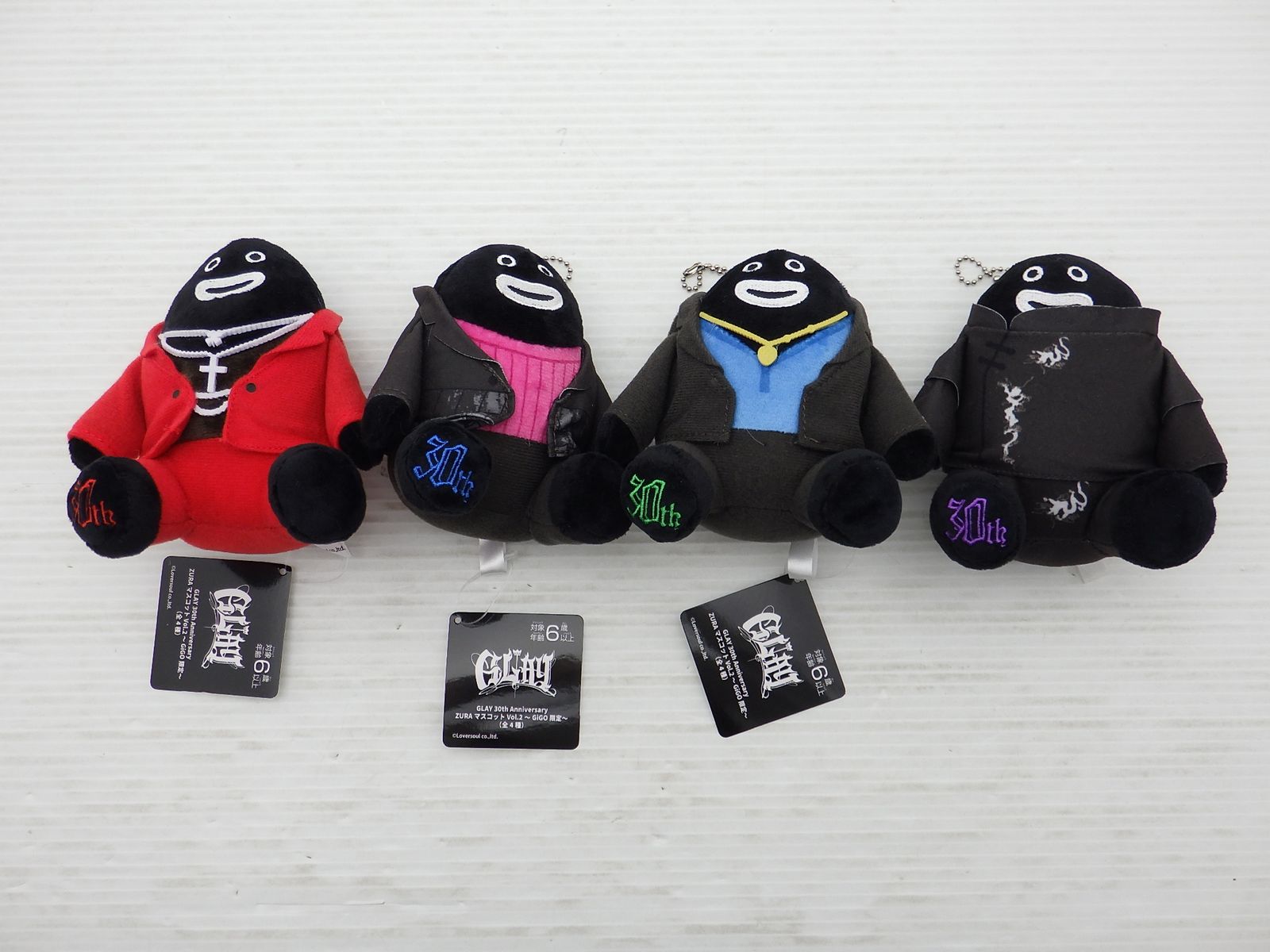 Anniversary 30th GLAY 【中古品】 マスコット ズラコレ GLAY　ズラーコレクション ZURA ～GiGO限定 マスコット ミュージシャン