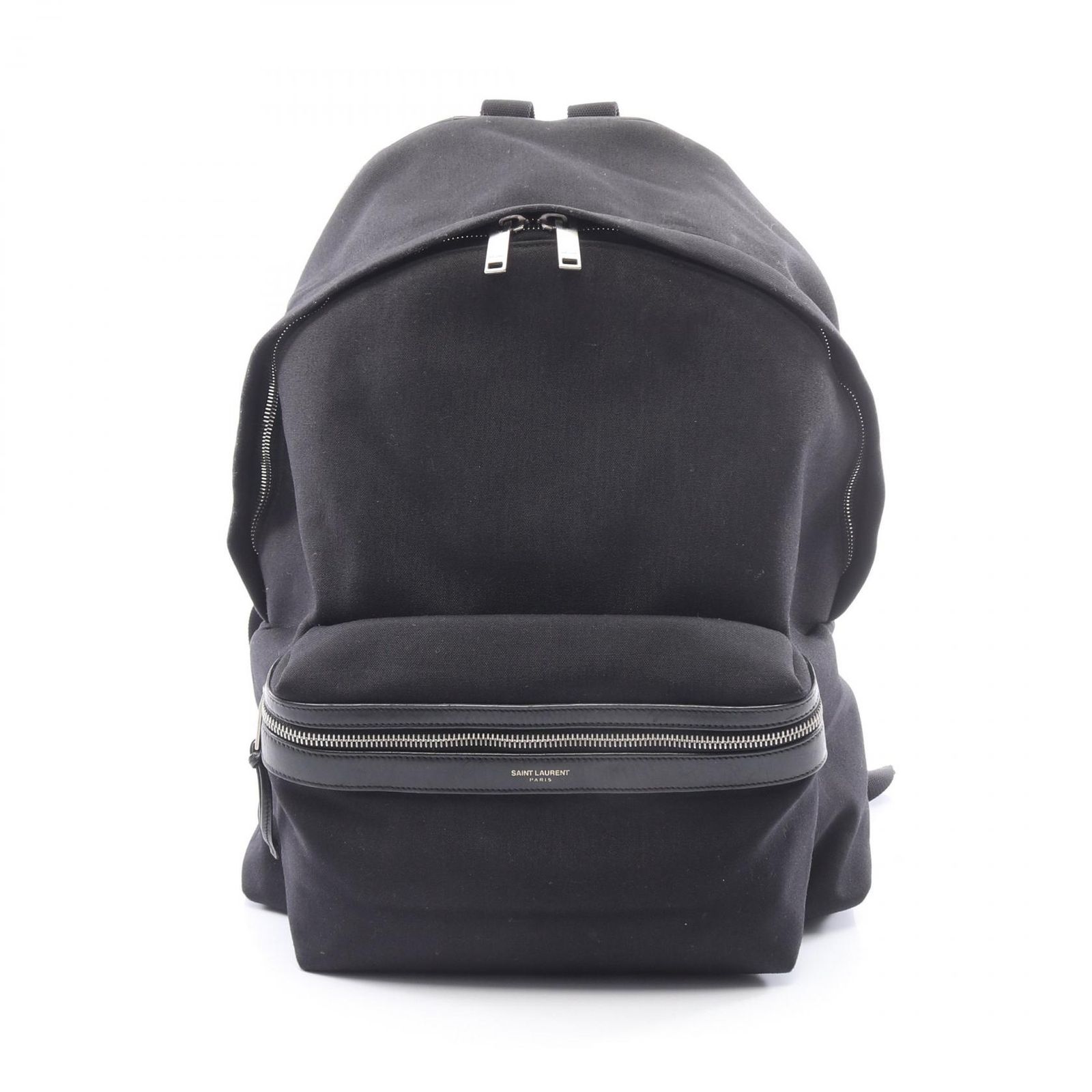 サンローランパリ SAINT LAURENT PARIS リュックサック バックパック 435988 ブラック キャンバス レザー バックパック ユニセックス Used B