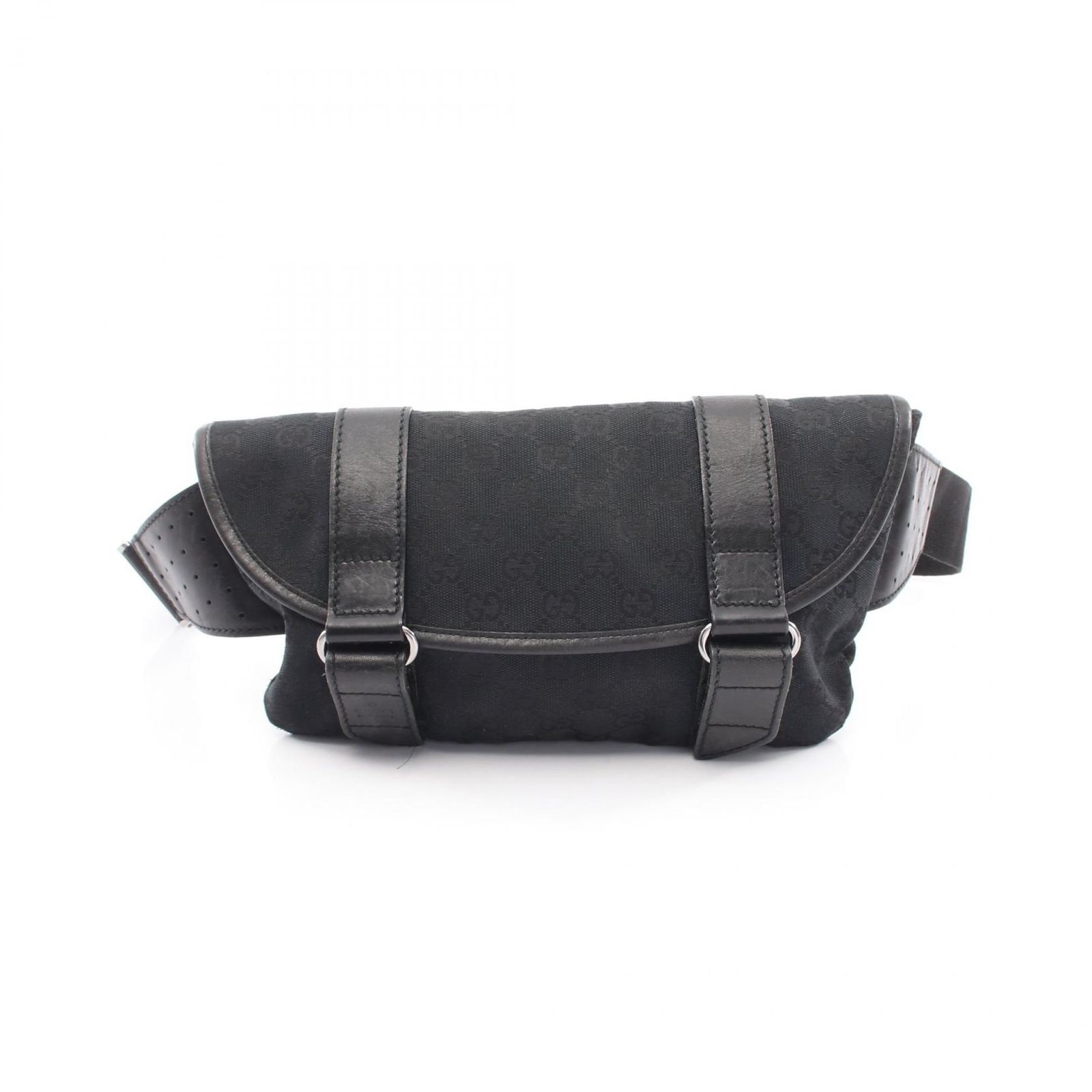 グッチ GUCCI ウエストバッグ GGキャンバス 145851 ブラック