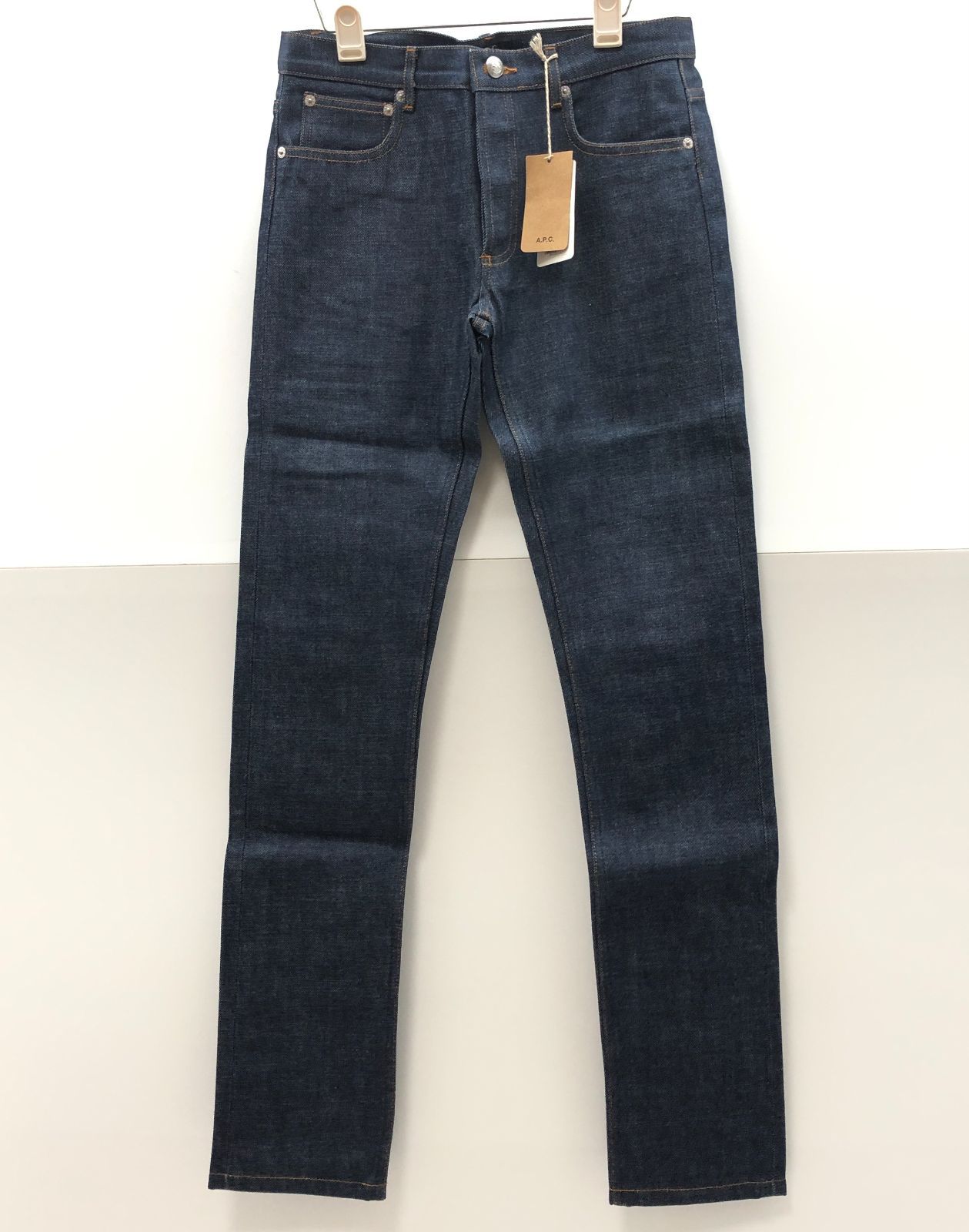 【タグ付き/美品】A.P.C アーペーセー デニムパンツ 28 メンズ インディゴ ボタンフライ ベトナム製 SGSF26-1989