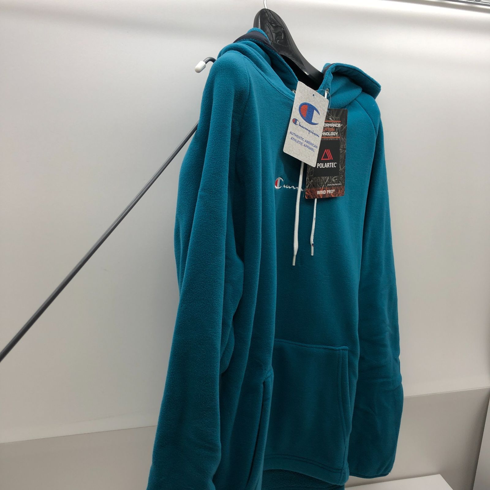 タグ付き/美品】Champion チャンピオン パーカー グリーン フード付き 