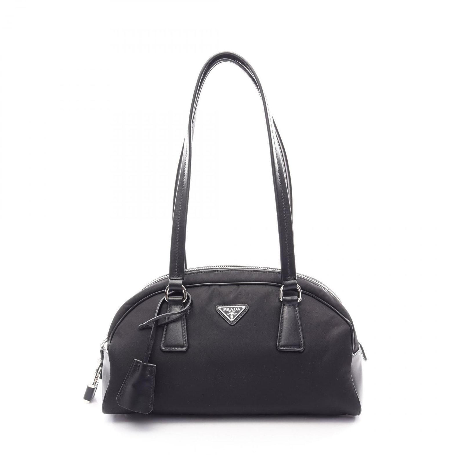 プラダ PRADA ショルダーバッグ 1BB146 ブラック ナイロン レザー トライアングルロゴ ショルダーバッグ レディース Used A