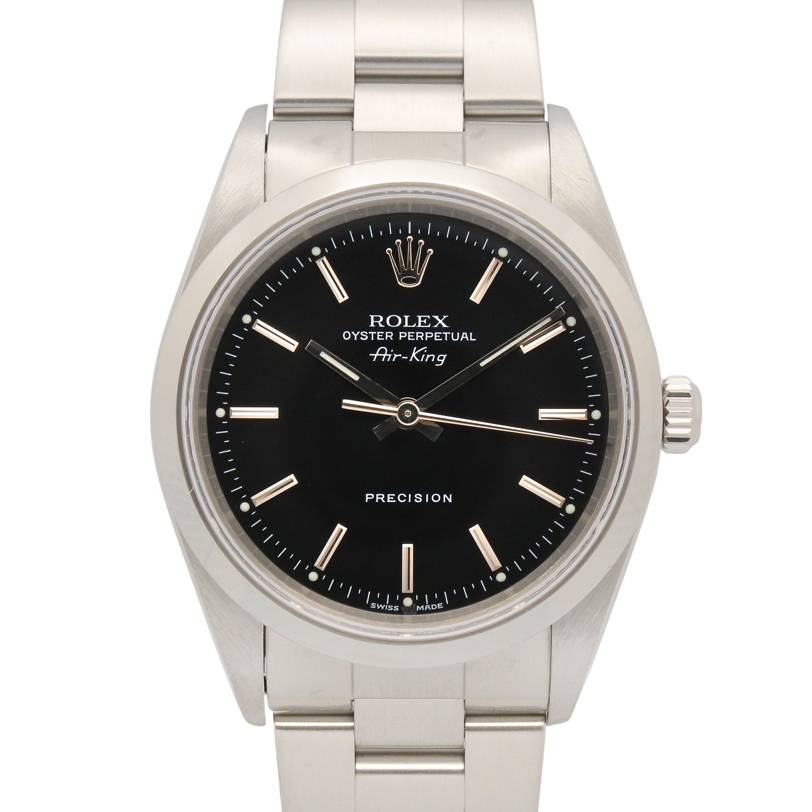 ロレックス ROLEX 腕時計 エアキング P番 14000 BK/BA ステンレススチール エアキング P番 レディース Used A