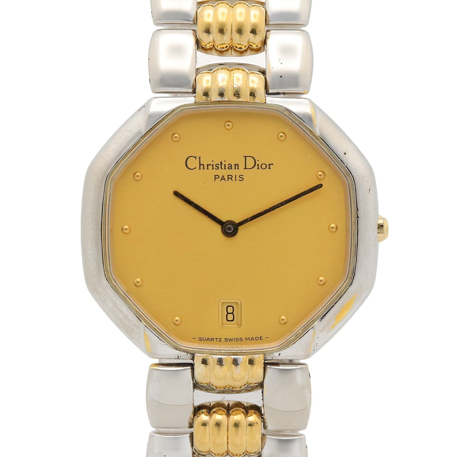 ディオール Dior 腕時計 オクタゴン 45.204 ゴールド GP（ゴールドメッキ） ステンレススチール 時計 レディース Used A