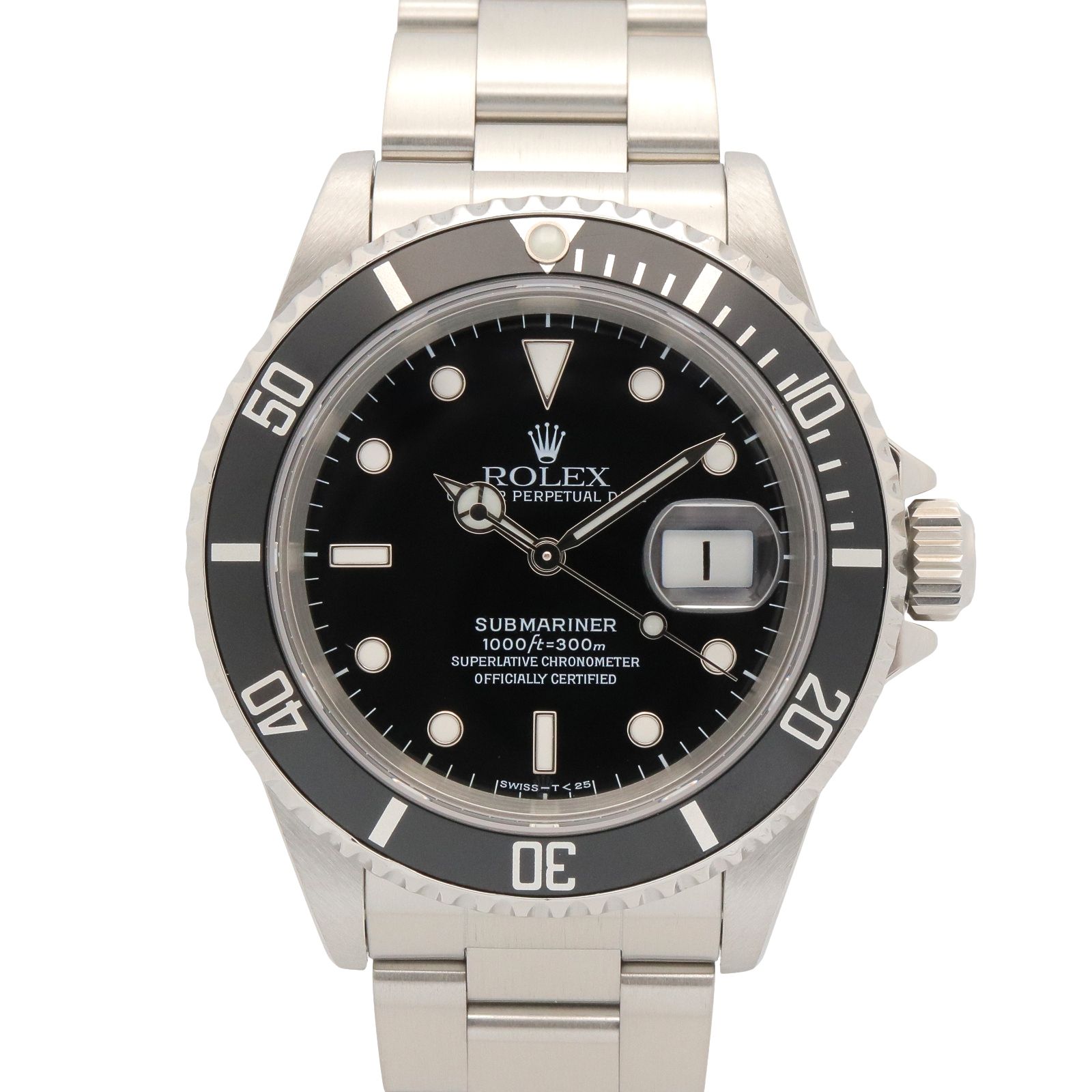ロレックス ROLEX 腕時計 サブマリーナ S番 16610 BK ステンレススチール サブマリーナ S番 メンズ Used A