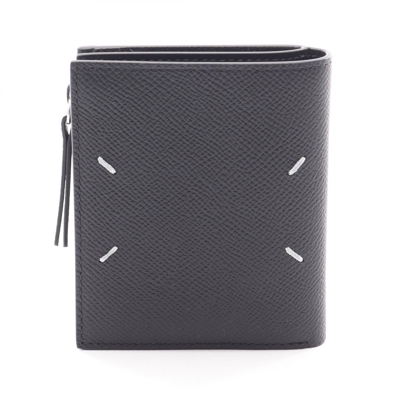 メゾン マルジェラ Maison Margiela 二つ折り財布 4ステッチ フリップフラップウォレット SA1UI0020P4745T8013 ブラック レザー 4ステッチ フリップフラップウォレット