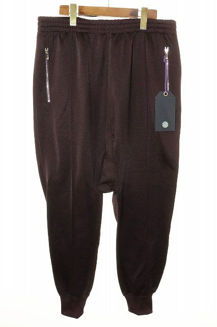ニードルス ニードルズ Needles SAROUEL TRACK PANT BRIGHT JERSEY L RW328 サルエル トラックパンツ ブライト ジャージー パープル 【ブランド古着ベクトル】【中古】●■260528