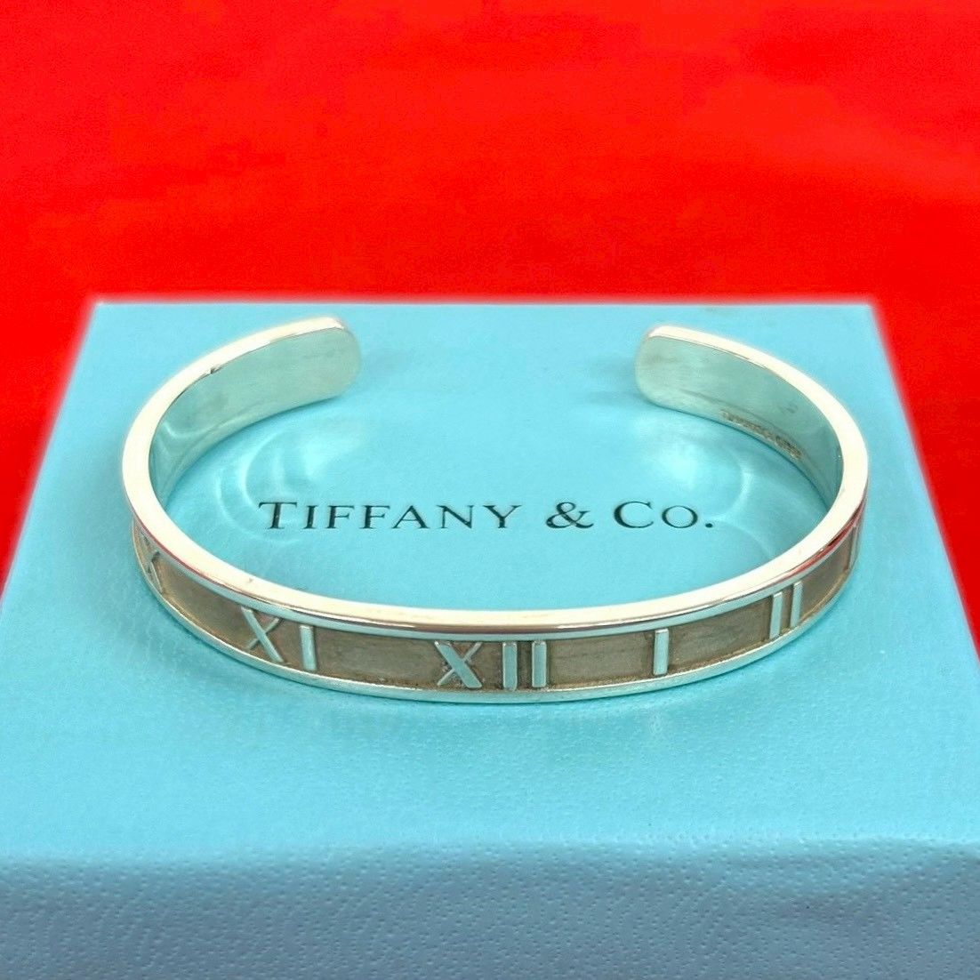 極 美品 TIFFANY&Co. ティファニー ヴィンテージ アトラス バングル