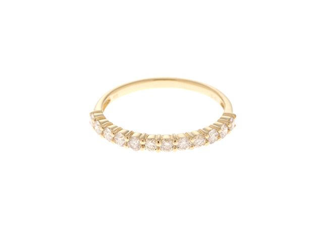 JEWELRY ジュエリー ジュエリー K18/D0.5/1.5g/#11 貴金属･宝石 ﾘﾝｸﾞ リング・指輪 K18ゴールド K18 ゴールド ゴールド レディース【中古】