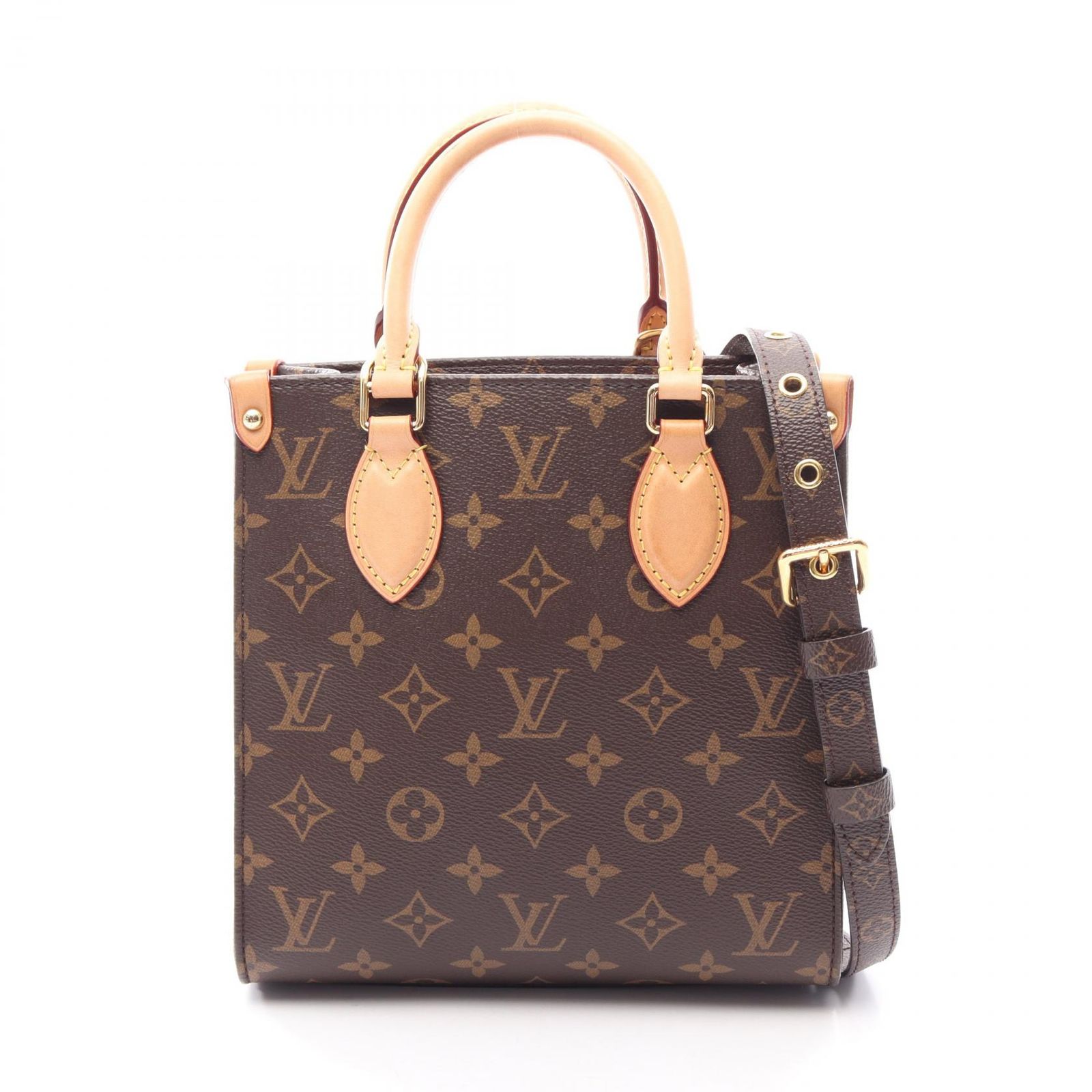 ルイ・ヴィトン LOUIS VUITTON ハンドバッグ サックプラBB モノグラム 2WAY M45847 PVCコーティングキャンバス レザー サックプラBB レディース Used A