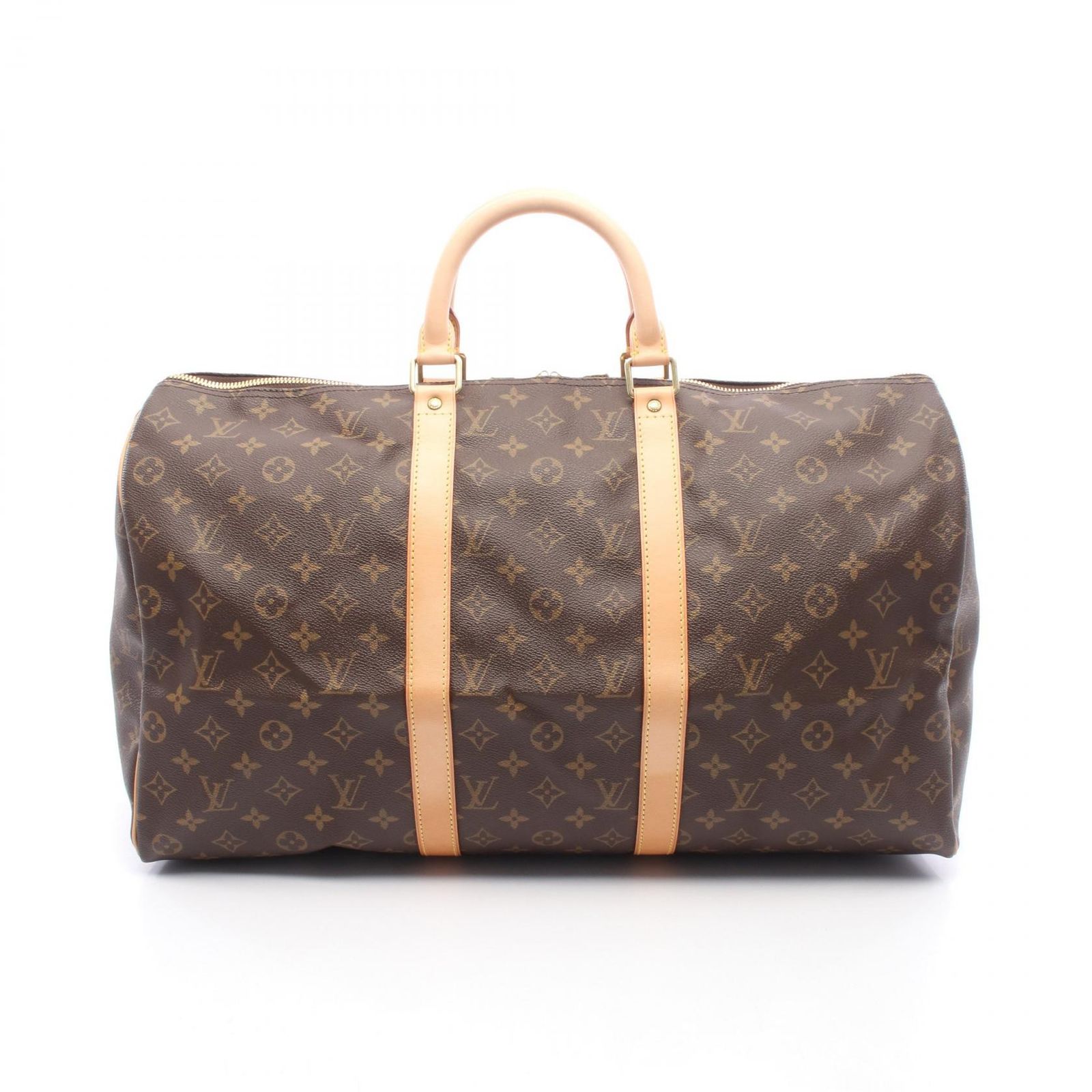 ルイ・ヴィトン LOUIS VUITTON ボストンバッグ キーポル50 M41426 PVCコーティングキャンバス レザー キーポル50 ユニセックス Used A