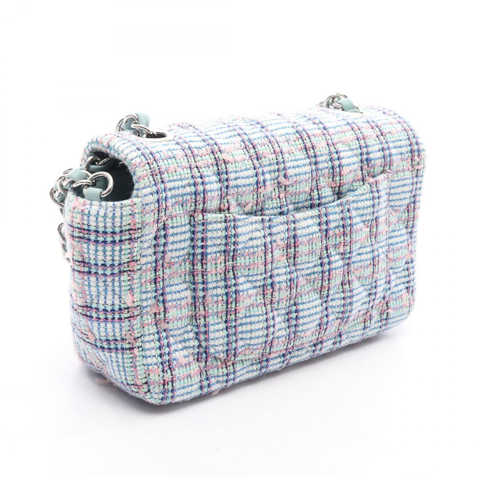 シャネル CHANEL ショルダーバッグ ミニマトラッセ20 ミントグリーン 