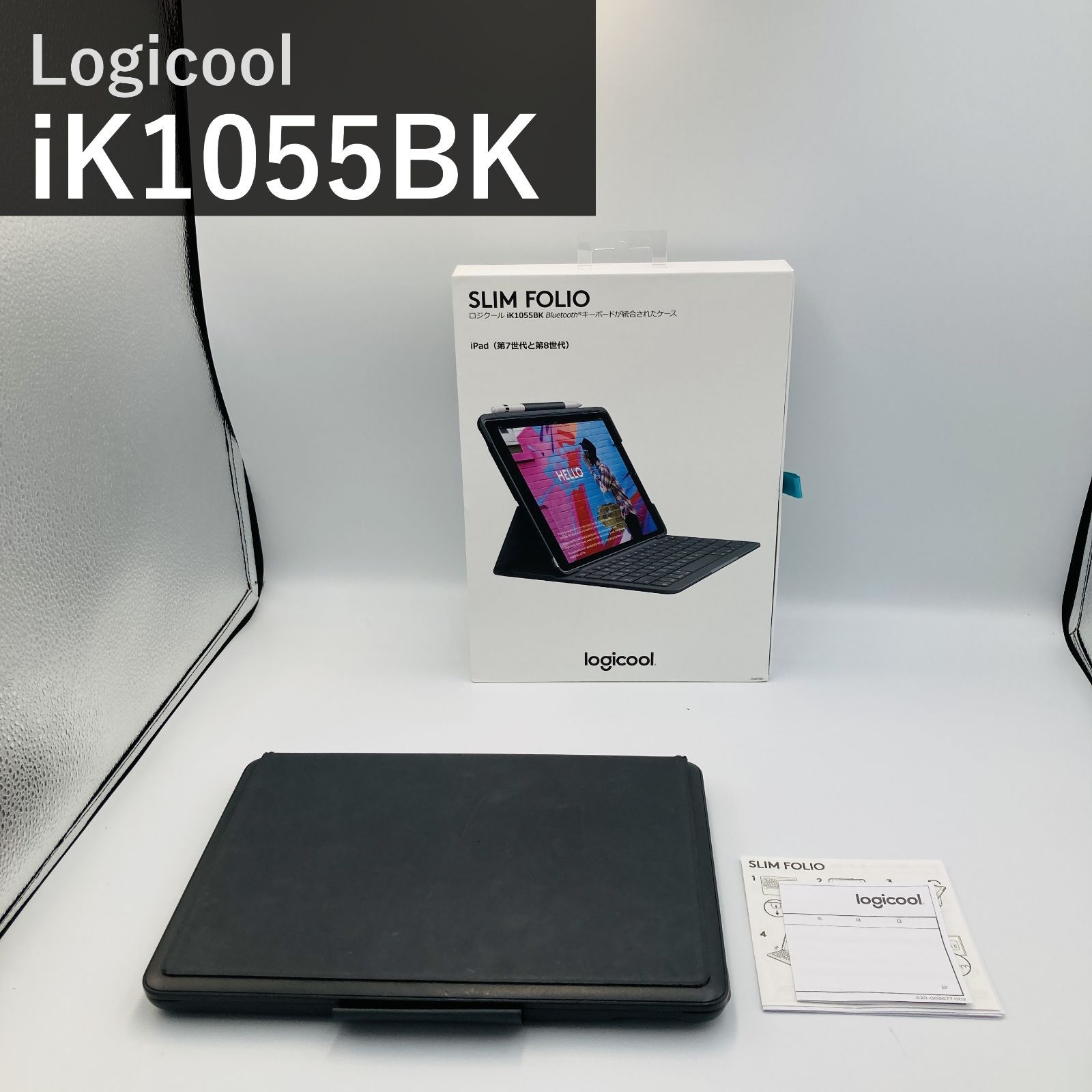 ロジクール Logicool SLIM FOLIO スリムフォリオ iK1055BK 
