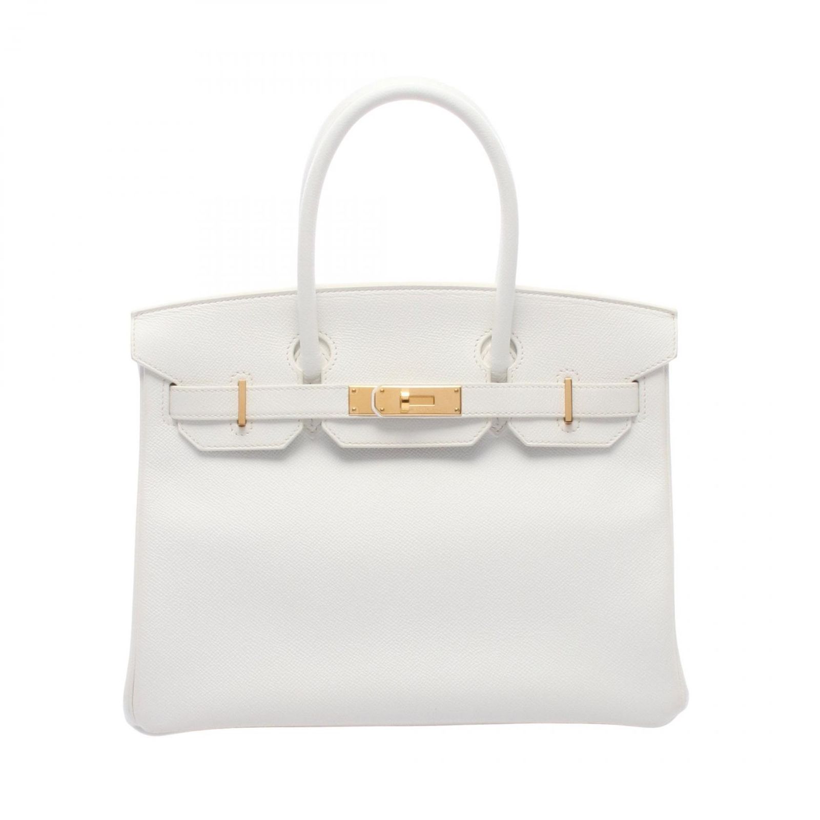 エルメス HERMES ハンドバッグ バーキン30 041701CC ホワイト レザー カーフ（牛革） バーキン30 ホワイト レディース Used B