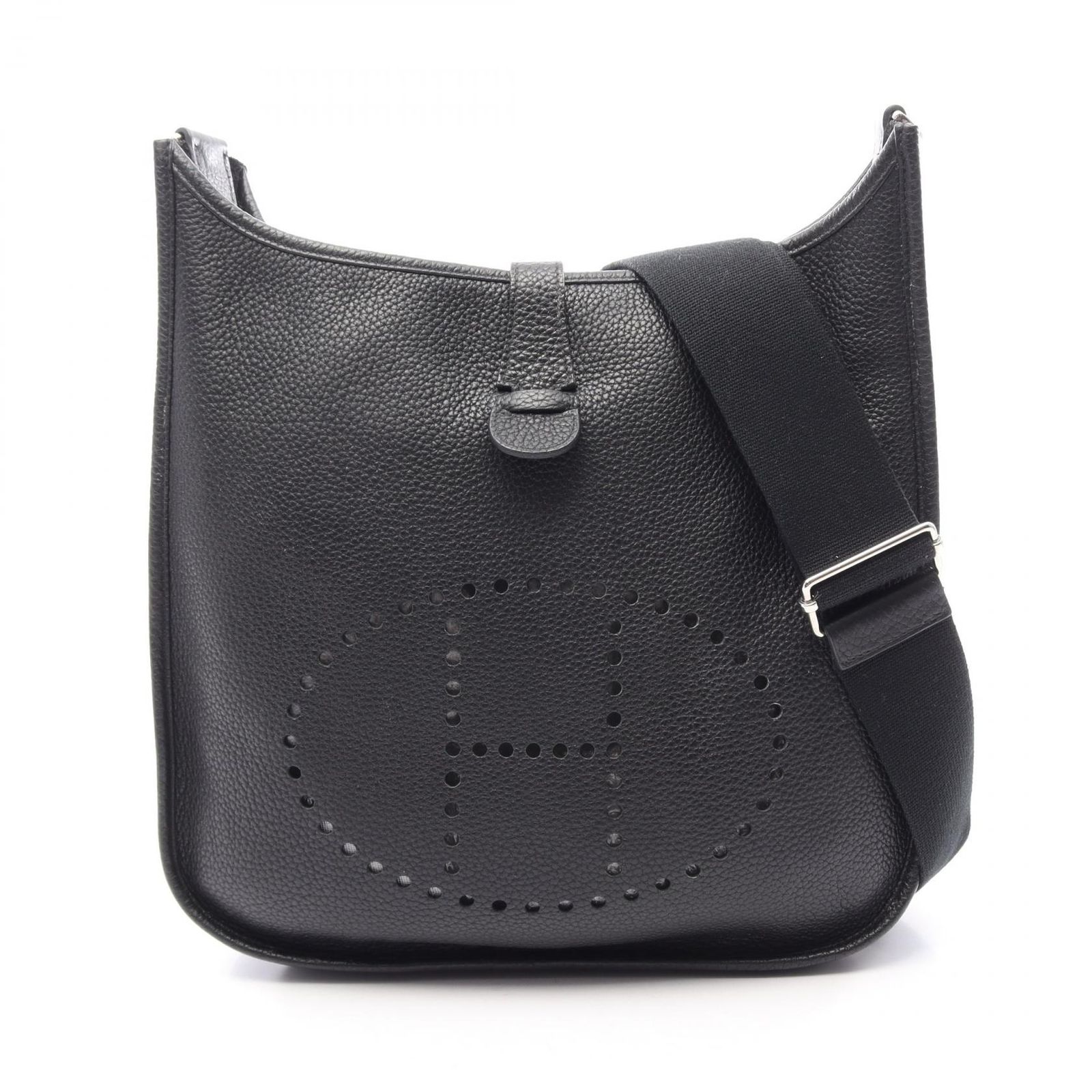 エルメス HERMES ショルダーバッグ エヴリン 3 トロワ GM ブラック レザー エヴリン3GM ブラック レディース Used A