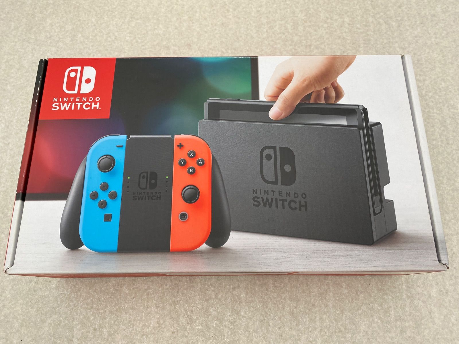 ◆Nintendo Switch Joy－Con（L） ネオンブルー／（R） ネオンレッド （HAC－S－KABAA）　動作品　0012568397