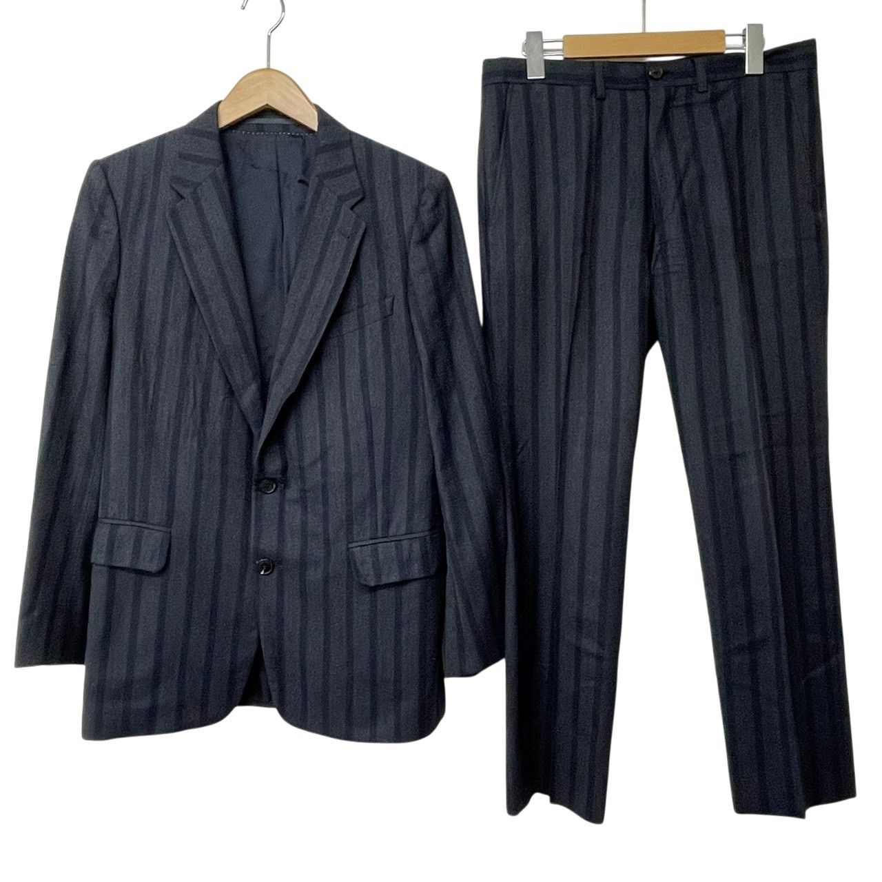 DRIES VAN NOTEN/ドリスバンノッテン/ストライプ/ウール/スーツ/セットアップ/サイズ46/RS1433