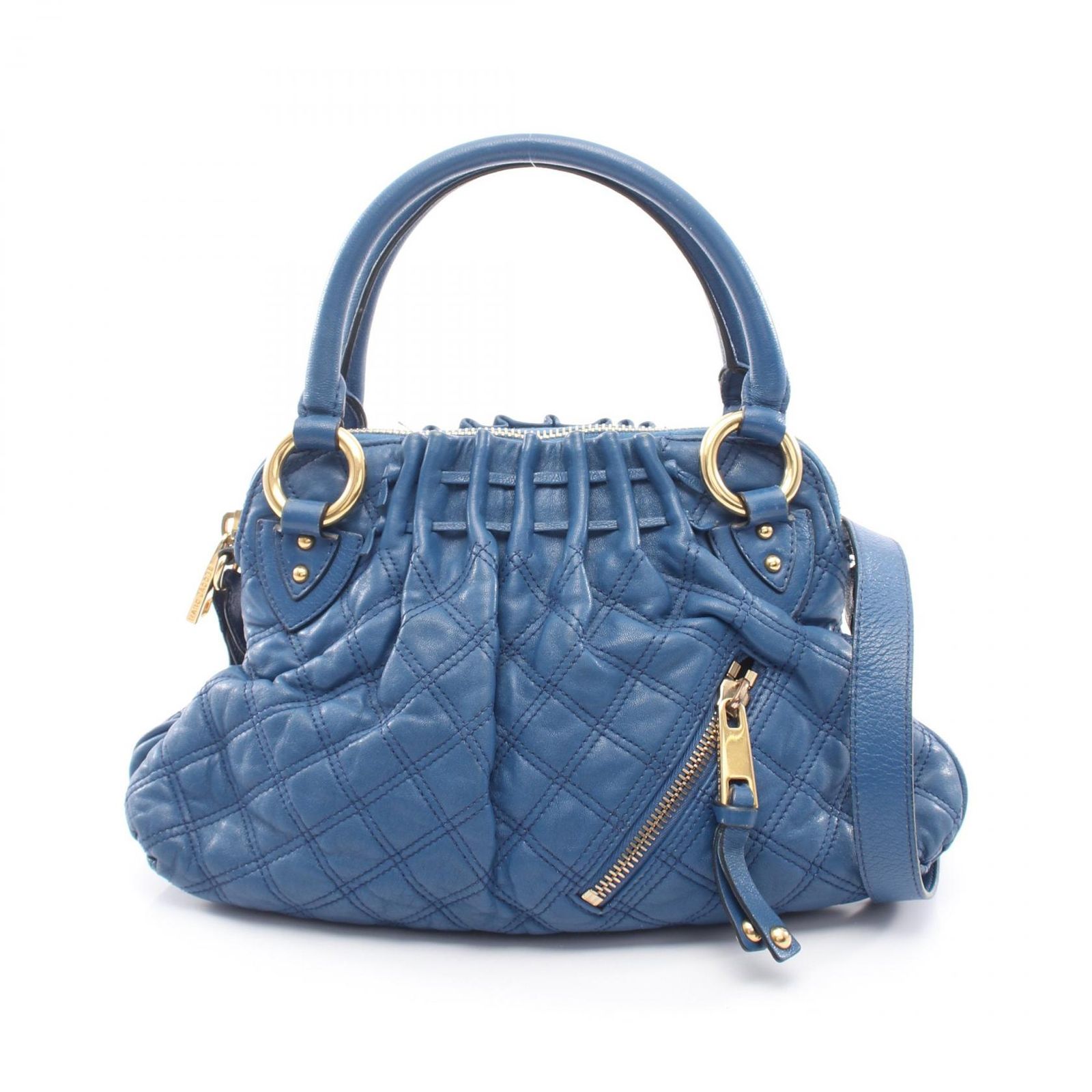マークジェイコブス MARC JACOBS ショルダーバッグ 2way ブルー レザー 2wayショルダー レディース Used B